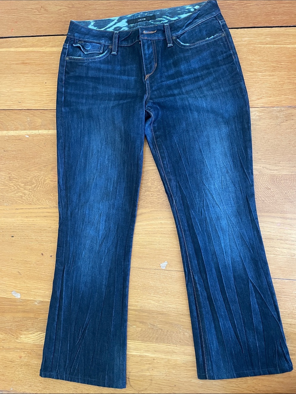 Joe's Jeans Indigo Flare Wide Leg Jeans